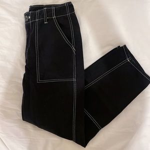 H&M DIVIDED Brand Black Carpenter Pants